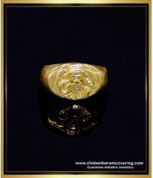 RNG362 - Original Impon Daily Wear Sai Baba Ring Gold for Men