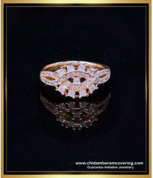 RNG385 - Unique Full White Stone Gold Ring Design for Women