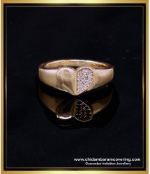 RNG398 - Unique Diamond Rose Gold Heart Ring Design for Women