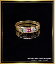 RNG414 - Gold Design Stone Simple Stone Ring Design for Female