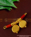 TAL43 - Red Coral with Double Wati and Gold Beads Marathi Mangalsutra Design For Women