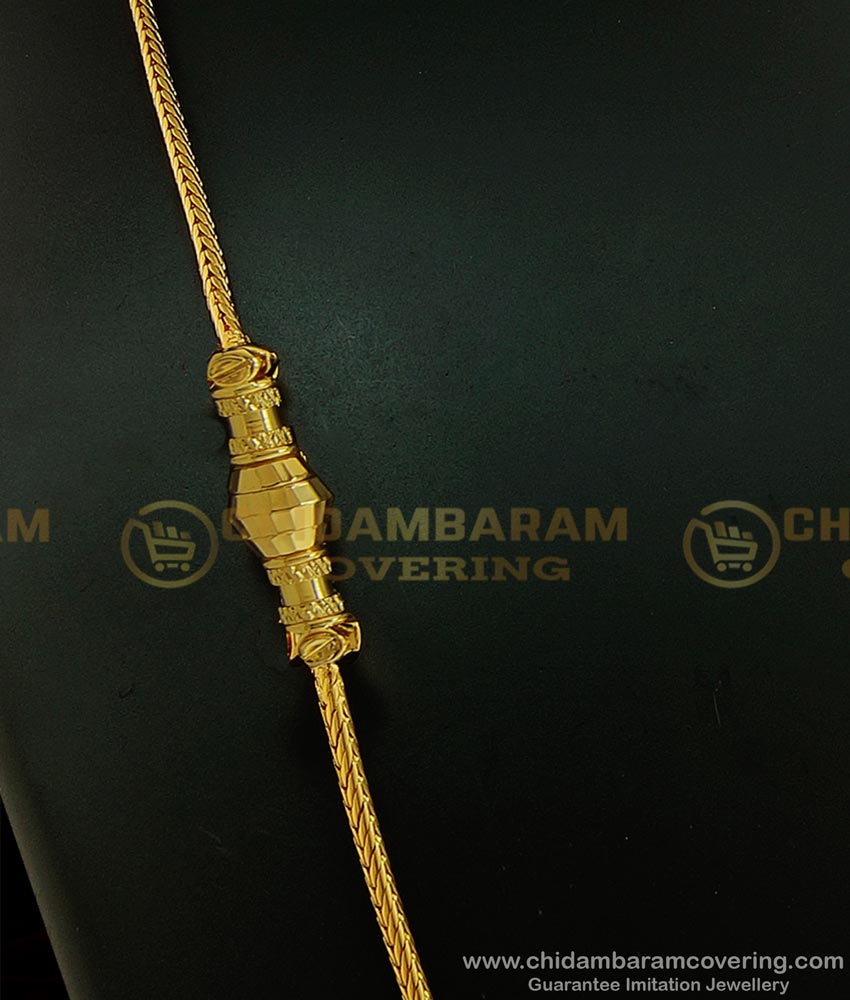 THN37 - 1 Gram Gold Mugappu with Side Screw Sri Lankan Thali Kodi Designs Imitation Jewelry Online